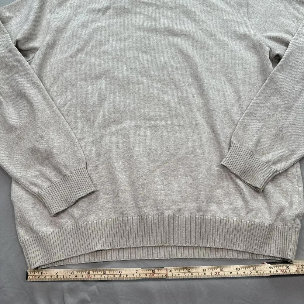 St Croix Sweater Mens Medium Brown Diamond Argyle Cottage Retro USA